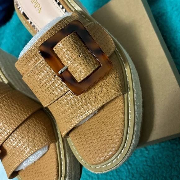 Espadrille Platform Wedge Sandals - Size 8 - Picture 10 of 16